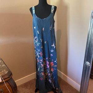 Johnny Was
Blue Linsu Maxi Tank Dress Size Large
